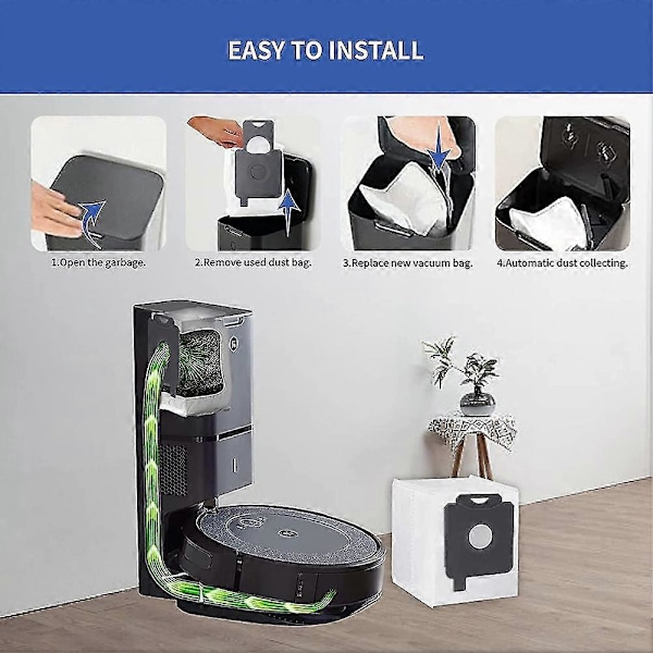 För Alla I S J Clean Base Automatisk Smutsavfall S, D Påsar För I3 I4 I6