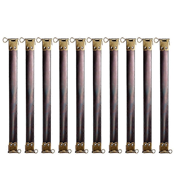 10 KPL 20 cm Metalliset Sisäiset Joustokehykset DIY Käsilaukun Saranat Vaihto Jousipidikkeet Tarvikkeet Kolikkokukkaron Lukkolaukkuun Käsilaukkuun (Satunnainen Väri)