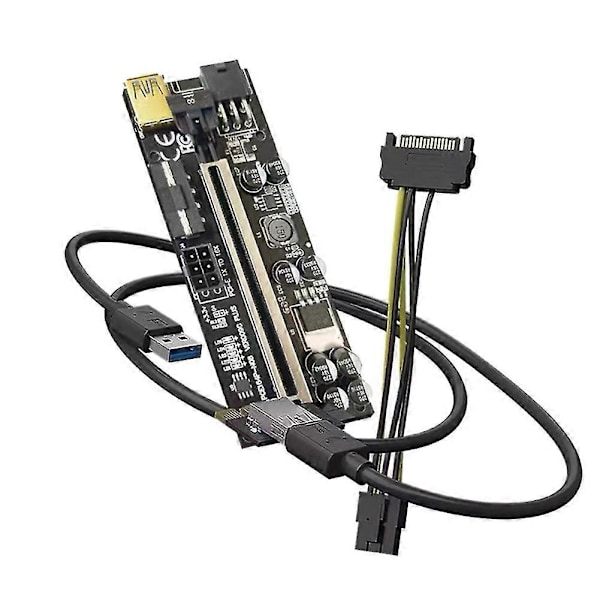 Convers Board Temperaturvisning Pciex1 Til X16 Video Expans Slot Forlængerkabel Expans