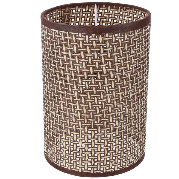 Rattan Lampeskærm Til Bordlampe E14/E27 Base Udskiftnings Lampeskærm Cover