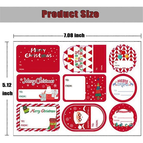 Julklappsetiketter, julklappsdekaler, julklappsnamnlappar