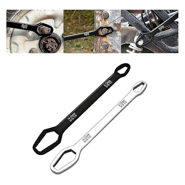 Universal Torx-nøkkel Dobbelthodet Selvstrammende Nøkkel, 8mm-22mm Selvstrammende Universalnøkkel