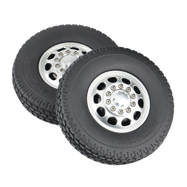 Metalliset etu- ja takavanteen navat 22 mm kumirenkailla 1/14 Semi Scania Rc -perävaunun vetotrukkiin