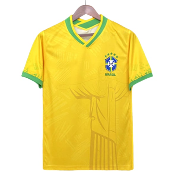 2022 Brasilien gul specialutgåva anpassad jersey träningsdräkt kortärmad jersey T-shirt Cantona NO.7 S