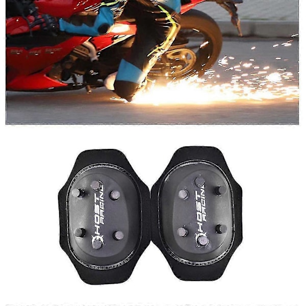 Skyddande Motorcykel Knäskydd Firepower Slider Gnistslipande Knäväska Black 12 fire point