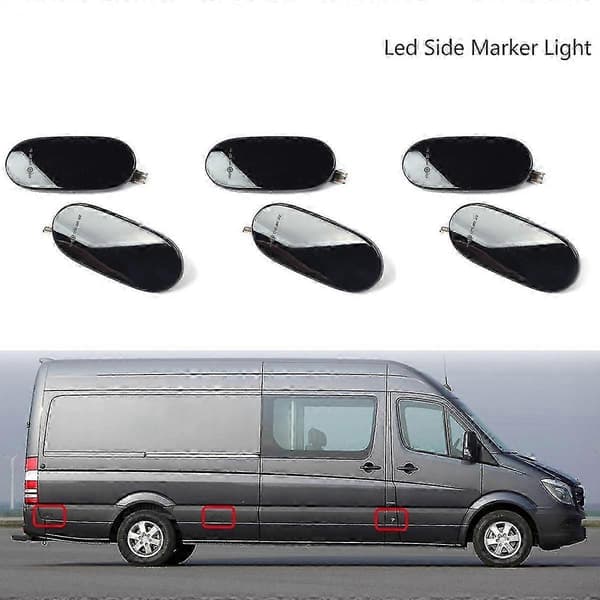 6X LED Dynamisk Side Marker Blinklys Indikator Lampe kompatibel - Sprinter W906 2006-2018 20 s20241212234