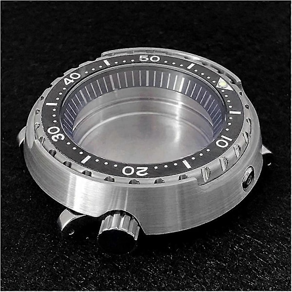 45mm Mineralglas Rostfritt Stål Boett För Nh35/nh36 Klocka Mekanisk Urverksmodifieringsdel W