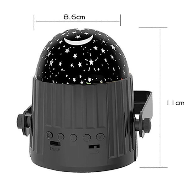 Stjärnklar Himmel Projektorlampa Högt Färgåtergivningsindex Intelligent Kontroll Lättanvänd LED Projektor Nattlampa