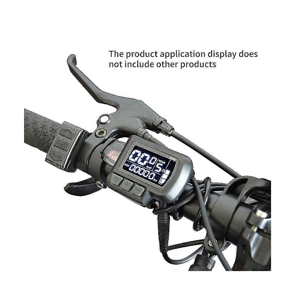 24v 36v 48v Elektrisk Cykel En06 Display Sm/vattentät 5pin Kontakt LCD-skärm För Ebike Delar