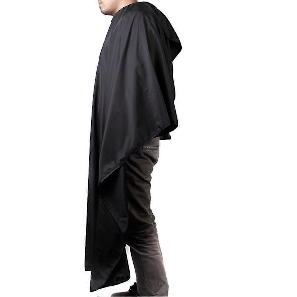 Svart Barberare Hår Skönhetssalong Kappa Frisörförkläde (Foder Slumpmässig Färg)