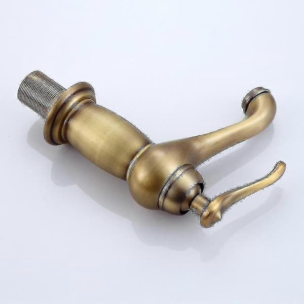 Badekarvask Antique Messing Blandebatteri Solid Kobber Luksus Europeisk Stil Kraner