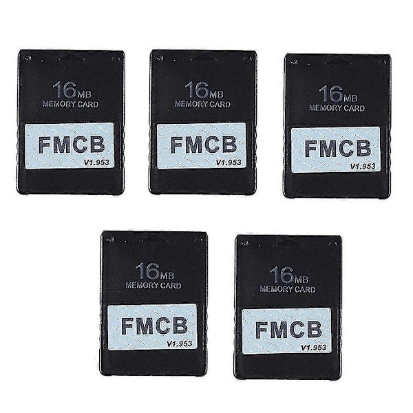 5 stk./lot Fmcb Free Mcboot Kort Til Ps2 Til Playstation2 Hukommelseskort V1.953 Opl Boot, 16mb