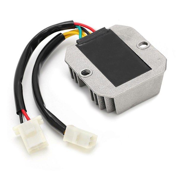 Spændingsregulator Ensretter 7 Ledninger Dobbeltstik Aluminiumslegering ABS til Scooter Knallert ATV 12V