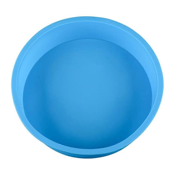 Silikonebageform, 6-tommer rund kageform, BPA-fri non-stick bageform (tilfældig farve)