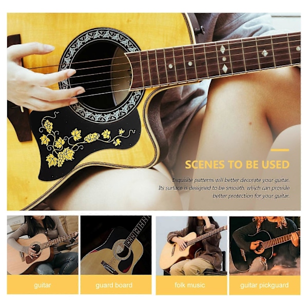 2 stk. Erstatnings PVC Gitarplekterbrett Akustisk Klassisk Gitarutstyr