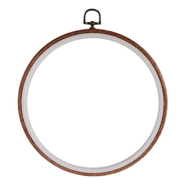 3 Stycken 26 cm Broderiram Korsningsringar Halkfria Bågar Set Imitation Trä Display Ram Cirkel Em