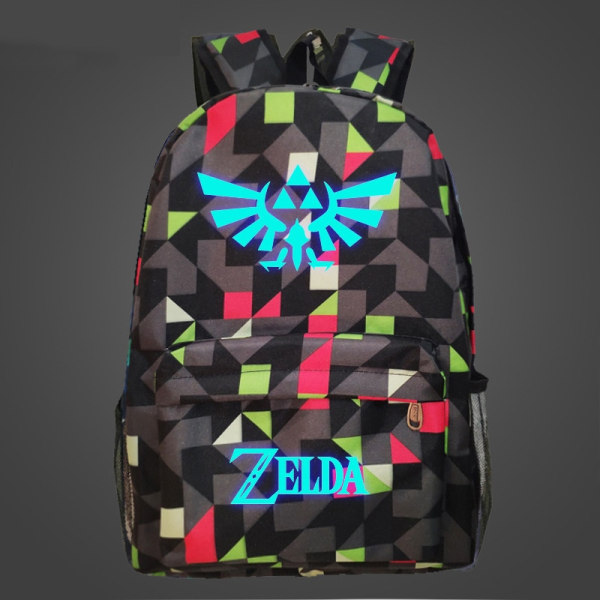 Anime Legend of Zelda Mochila skolväska Luminous studentryggsäck Style 10