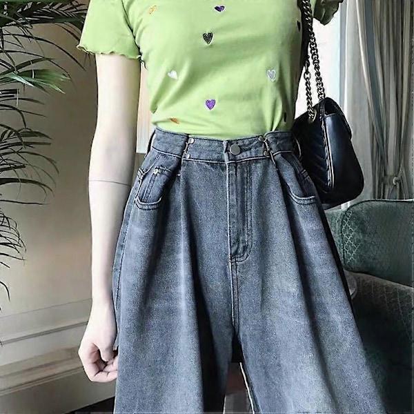 4 Set Minska Byxor Midja Knapp Jeans Byxor Passform Knapp Perfekt Passform Omedelbar Ersättning Inga Sy Jeans Spännen Tunn Midja Spännen (Storlek L)