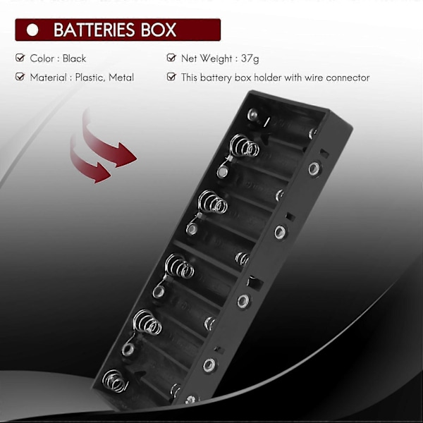 S Batterier H Boks For 10 X 1.5v Aa