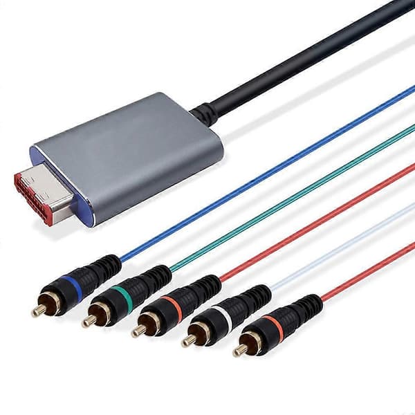 Bitfunx Komponentvideo 5rca Ypbpr-kabel för Ngc Digital Av-utgång Högkvalitativ Bild