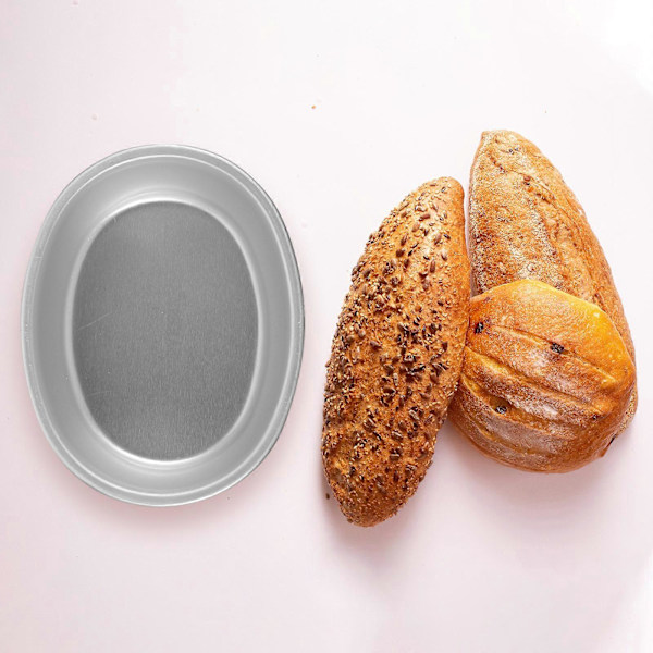 4 stk. kageform non-stick oval kageforme aluminiumslegering kagebageforme kagebageform