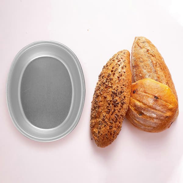 4 stk. Kakeform Non-stick oval Kakeformer Aluminiumlegering Kakebakeformer