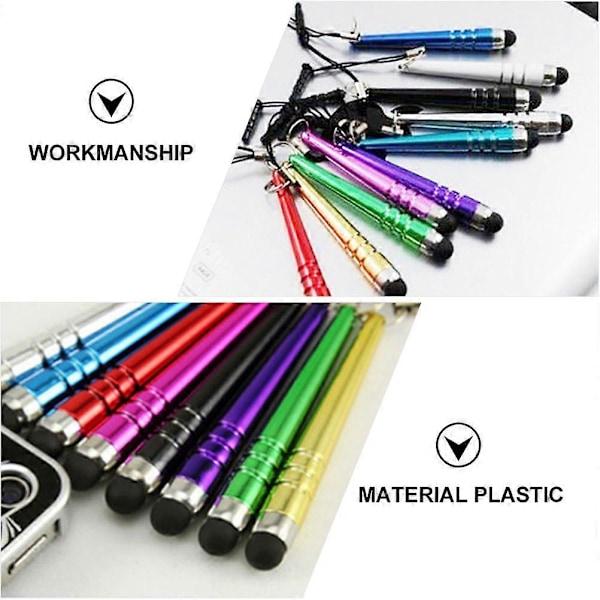 40 st Basebollträ Kondensator Pennor Stylus Pennor Mångsidig Kapacitiv Stylus