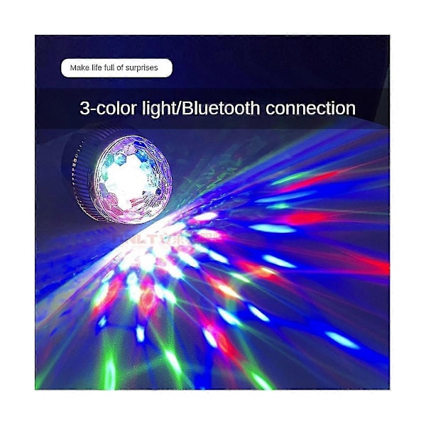 E27 Lampa Roterande LED Party Lampa Stroboskopljus För Fester - RGB Multi Kristallkula Ljus Strob