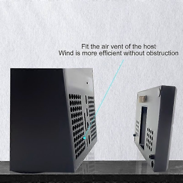 Kjølevifte 2 Vifter USB-drevet Sidemontert Vertikal Spillkonsollkjøler Radiator for Xbox Series X