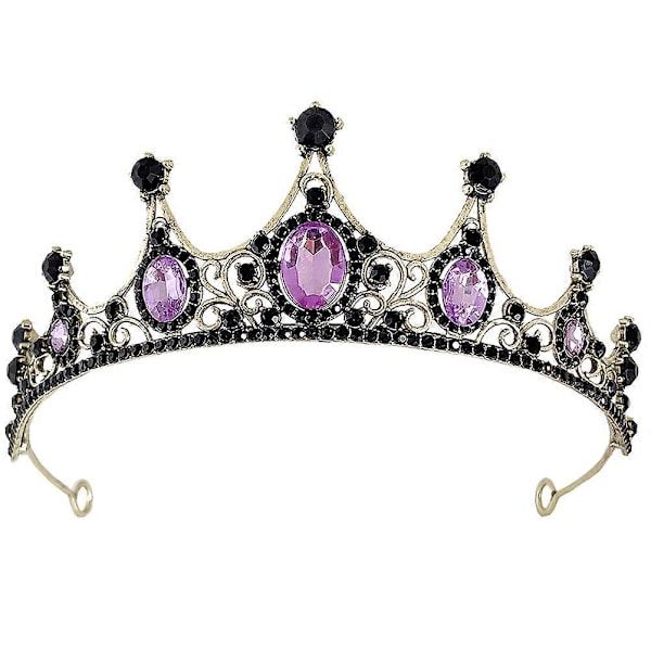 Rhinestone Krone Bryllup Brude Krone Fest Krone Hårbøjle Dame Krone Hårbånd