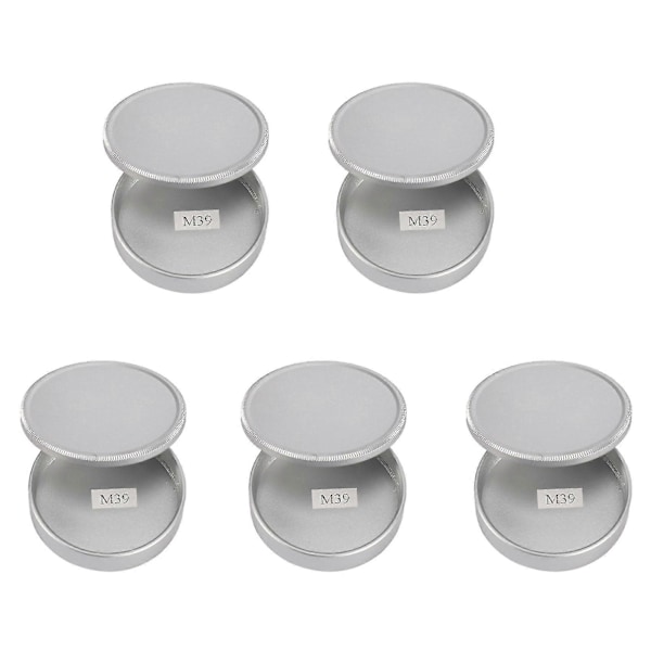 10x Metallirunko- ja linssin takasuojussarja M39 Ltm Lsm -ruuvikiinnitykselle Mcm39ssilver