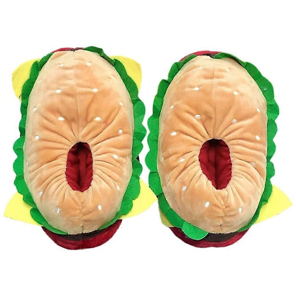 1 Par Varma Vintertofflor Burgerformade Tofflor Söta Tofflor Bedårande Tofflor Roliga Tofflor