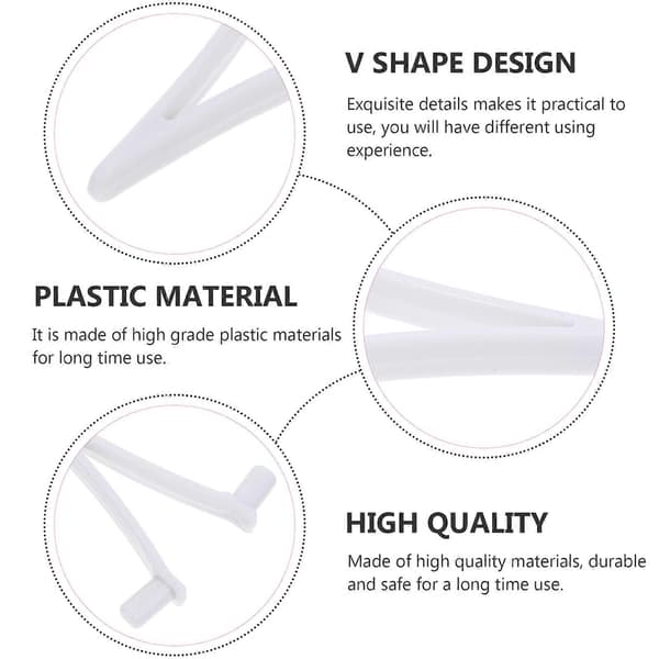 24 stk. Svømmebassin V-clips Plast Pool Hydroterapi Børsteclips