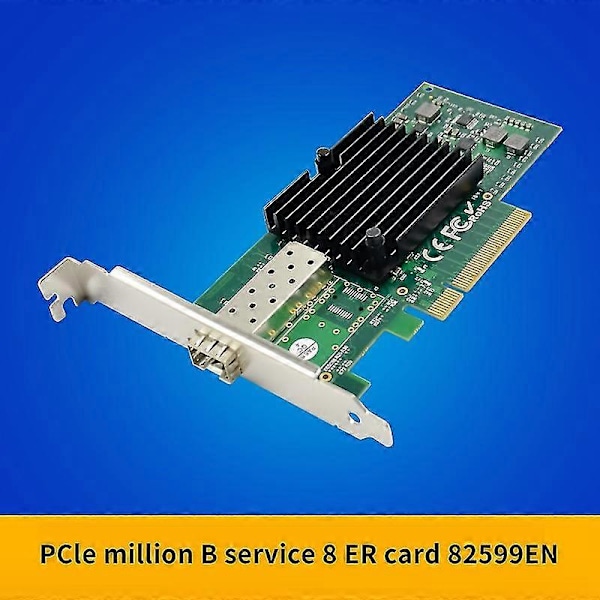 Pci-e X8 Ethernet -verkkokortti 10 Gigabit kuitu palvelinsovitin X520 10gbe Yksittäinen Sfp+kuitu Lc I:lle