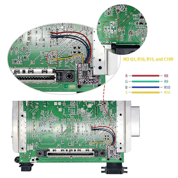 Til N64 Rgb Mod Til N64 Ntsc Konsoller N64 Ntsc Til Rgb Output Modul Rgb Mod P