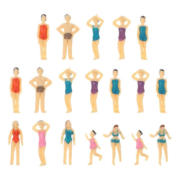 20 st Simuleringsmänniska Modell Sandbord Människa Modell Landskap Mini Figurer