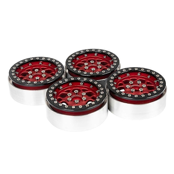 4kpl 2.2 tuuman alumiiniset Beadlock-pyörän navat vanteet 1/10 Rc Crawler -auto Axial Scx10 Wraith Rr10:lle