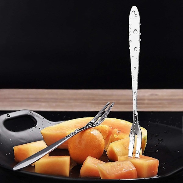 Sæt med 5 Frugtgafler i Rustfrit Stål til Salsa eller Dessert
