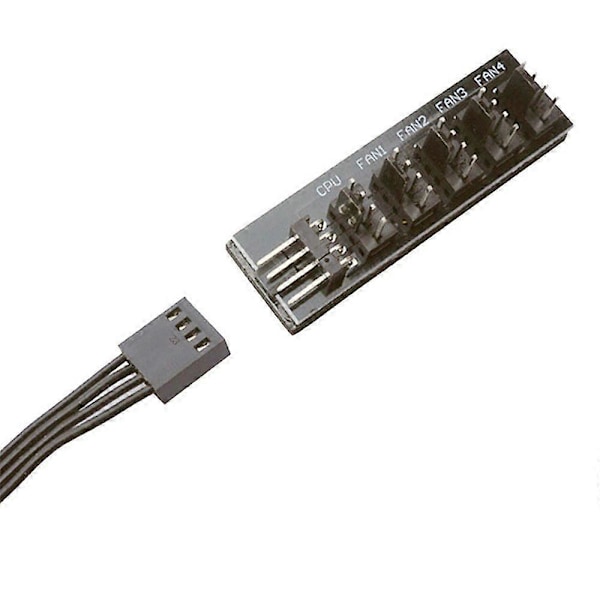 PWM Temperaturkontroll Fläkthubb Förlängningskabel Moderkort CPU 4-Pin Adapterkabel Datorchassi 4-Pin Strömkabelkontakt