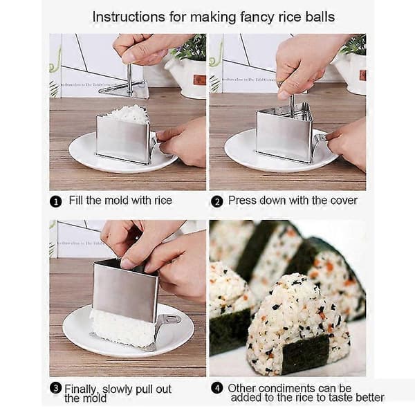 Rustfritt stål risballform barnas tilleggsmat mousse kakeform B