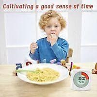 Digital visuell timer, 60 minutters nedtelling, stoppeklokke og opptelling, nedtellingstimer, eksamenstimer, barnetimer, visuell analog timer