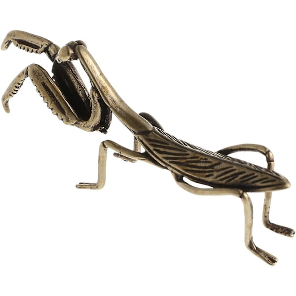 1 stk. Simulerings Mantis Statuer Messing Mantis Skulptur Skrivebordsdekorasjon