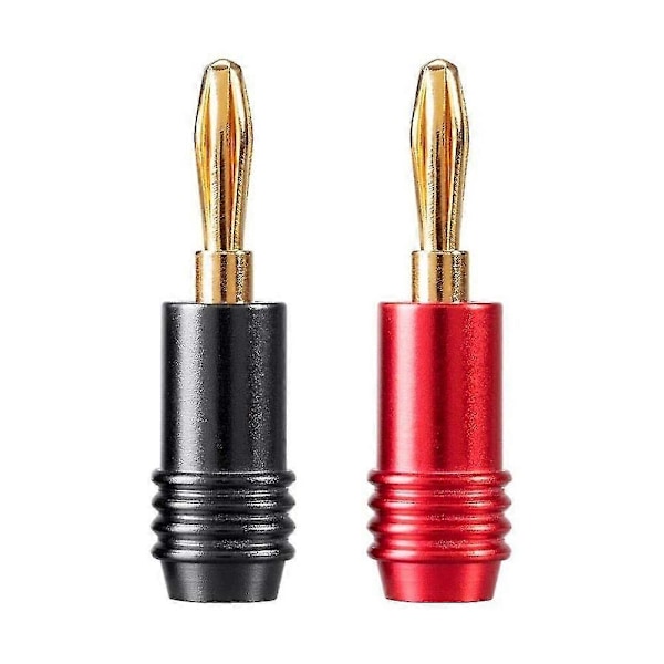 10 stk Høyttaler Bananplugg Kobling 4k Gullbelagt 4mm Banankontakt For Høyttaleradapter Audio V