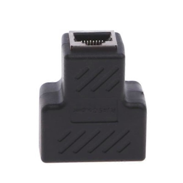 1 till 2 LAN Ethernet Nätverksförlängare Adapter Kontakt Splitter för RJ45