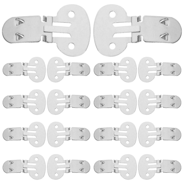 26 kpl Kenkäklipsejä, suuria litteitä aihioita, ruostumatonta terästä, metalliklipsit, kenkätarvikkeet DIY-askarteluprojekteihin