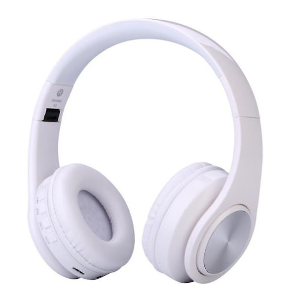 Trådløse over-ear hovedtelefoner med bløde ørekopper til langvarig brug white