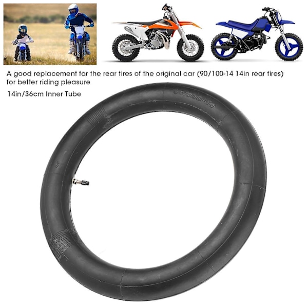 90/10014 Bakre Inre Däckrör Däck 14 tum Passar för PIT PRO Drit Bike 125cc/140cc