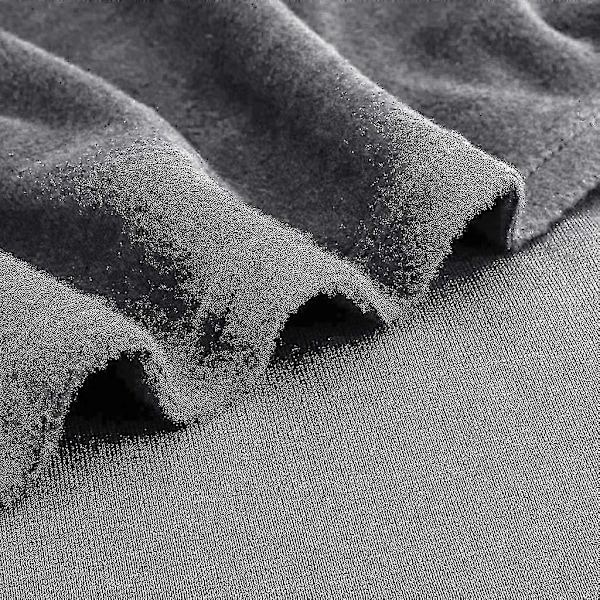 Miesten kylpytakit, hotellin, kodin ja kylpylän froteekylpytakki, fleecekylpytakki, pehmeä pitkä hupullinen kylpytakki grey M
