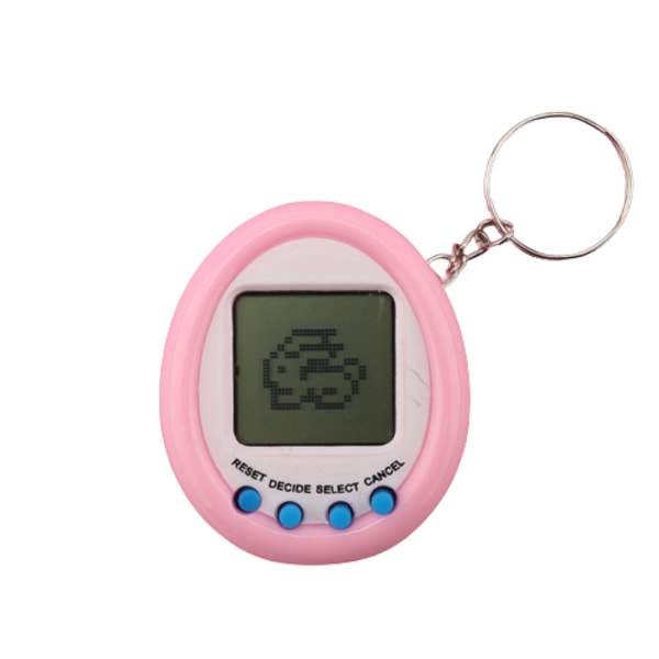 Mini Elektronisk Kæledyrsmaskine Virtuel Elverdyrkning Spillemaskine pink