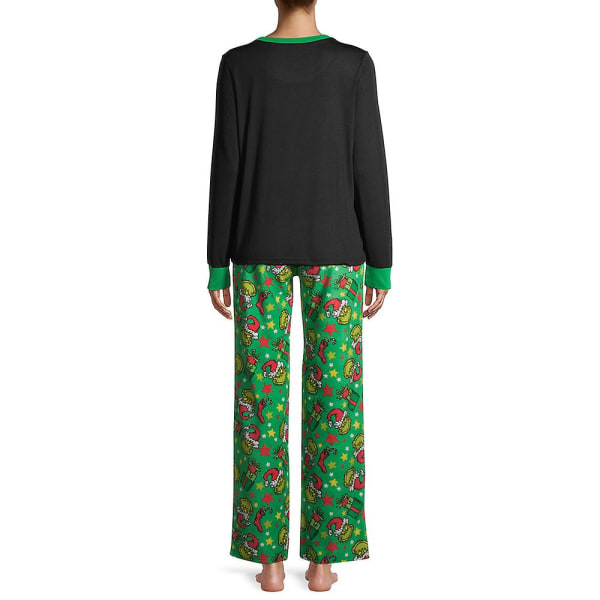 Familjematchning Julgrinch Pyjamas Pyjamas Pjs Set Vuxna Barn Baby Xmas Nattkläder Sovkläder Women 13-14 Years